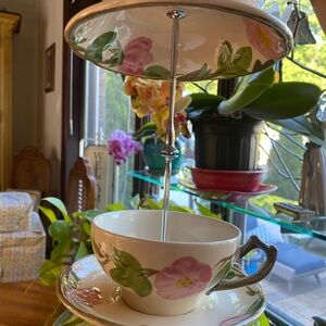 Franciscan Desert Rose Tea Cup Birdfeeder #10